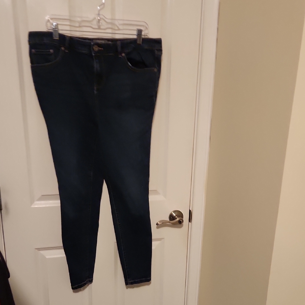 Torrid Dark Blue Skinny Jeans